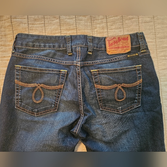 Lucky Brand Stretch Dark Boot Cut Jeans Size 6 - Picture 6 of 10
